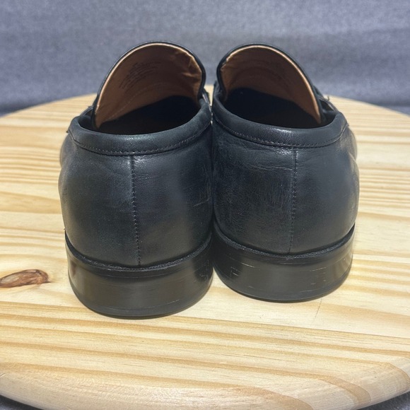 Blake McKay Mens Black Leather Bit Loafers Size 11.5 M6 Apron Toe‎ Dress Shoes main image 4